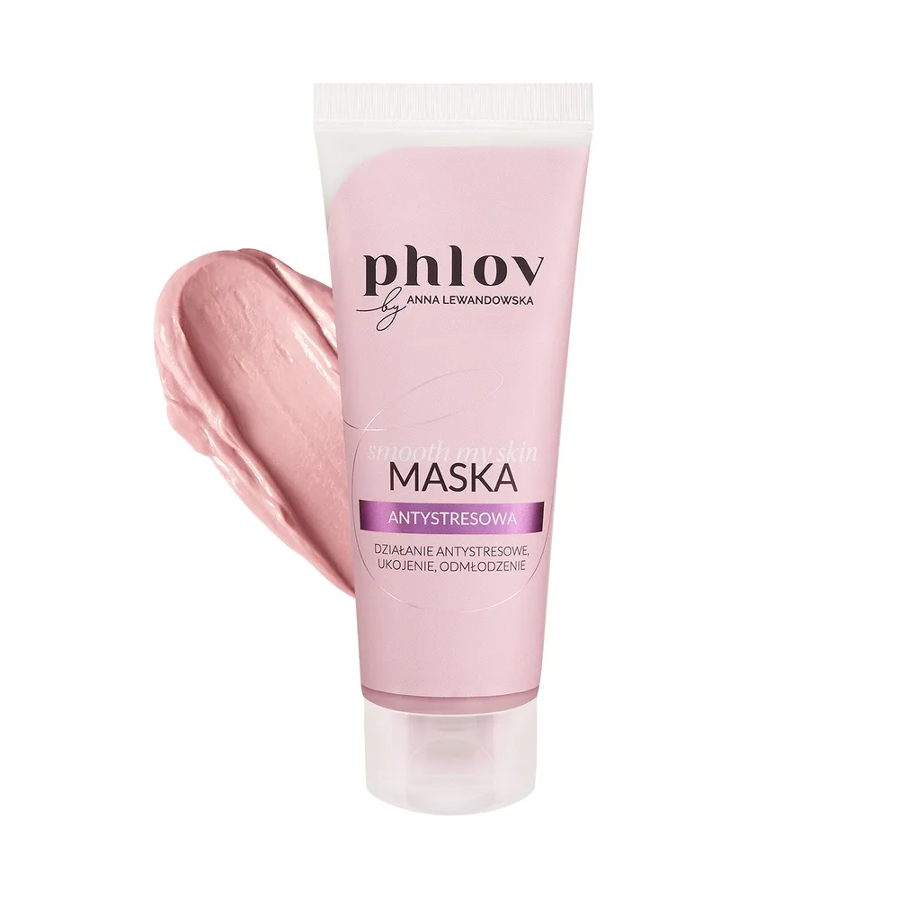 Кремовая маска против стресса с розовой глиной Phlov Smooth My Skin, 50 мл