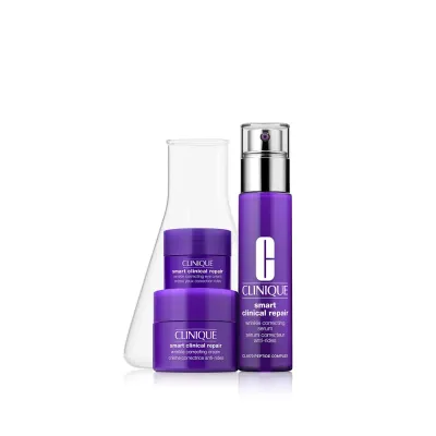 Clinique Smart Clinical Repair Smooth + Renew Lab набор для разглаживания морщин 30 мл + 15 мл + 5 мл