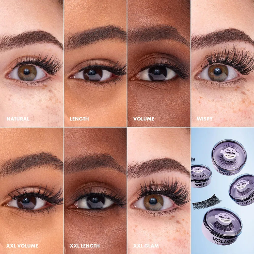 Sephora Collection Essential False Lashes накладные ресницы многоразовые Natural 1 пара, оттенок Wispy (1 pair)