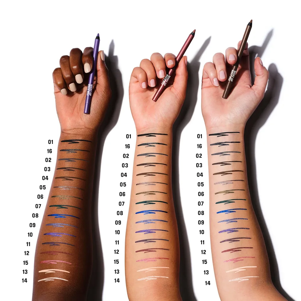 Make Up For Ever Aqua Resist Color Pencil карандаш для глаз водостойкий 01 - Whatever Black, 1.2 г, оттенок 08 - Midnight Cobalt