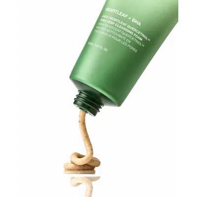 Anua Heartleaf Quercetinol Pore Deep Cleansing Foam Пенка для умывания успокаивающая очищающая поры, 150 мл