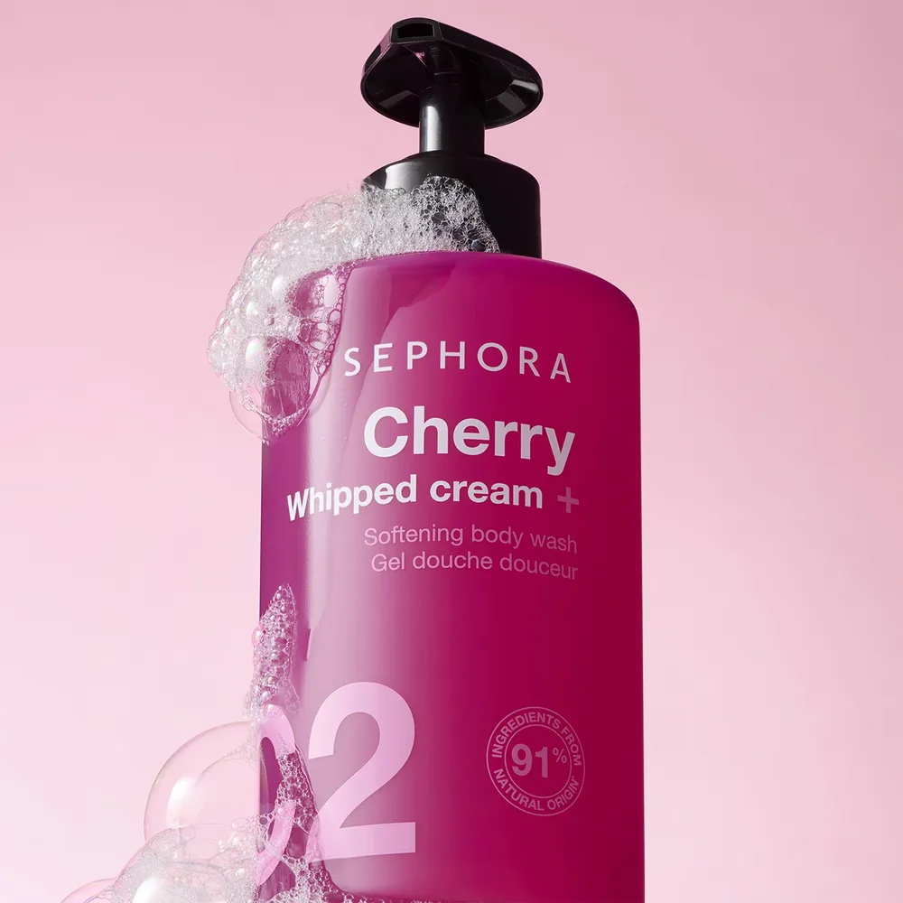 Sephora Collection гель для душа деликатный ваниль и миндальное молоко 300 мл, оттенок бамбук + роза