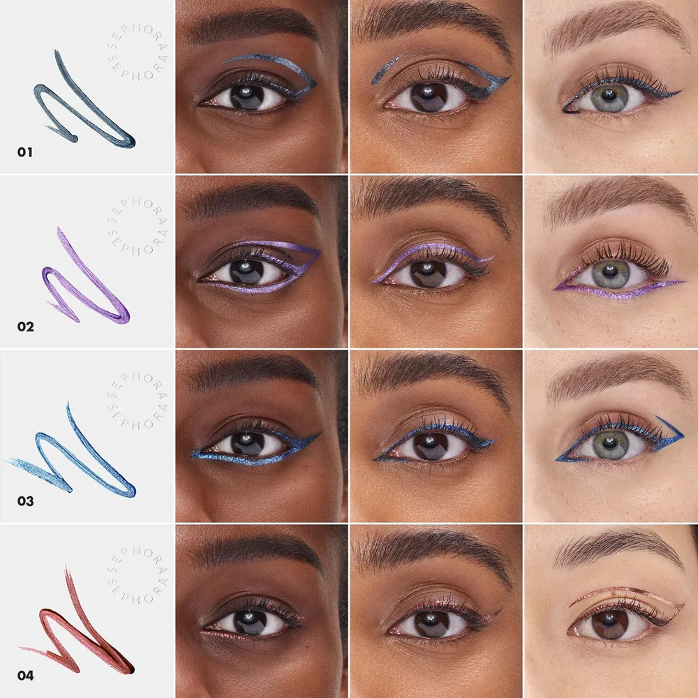 Sephora Collection Special Effects 12H Eyeliner подводка для глаз металлик 2 мл, оттенок 02 Electro plum