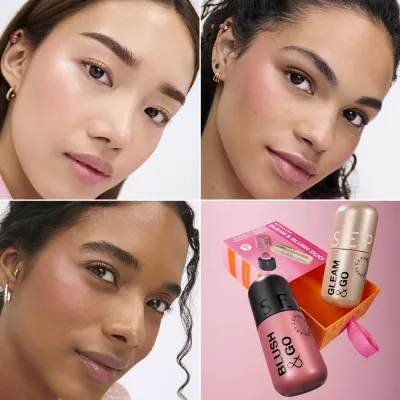 Sephora Collection Gleam and Blush Duo набор жидких румян и хайлайтера 2 шт, 2 pc