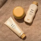 Gisou Hair Therapy Trio набор для ухода за волосами шампунь маска кондиционер 75 мл + 50 мл + 30 мл — фото 3