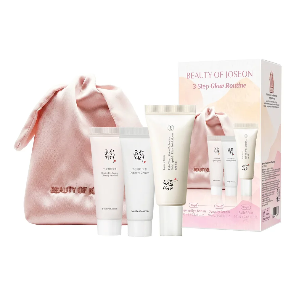Beauty of Joseon 3-Step Glow Routine набор для увлажнения и сияния кожи 10 мл + 10 мл + 20 мл
