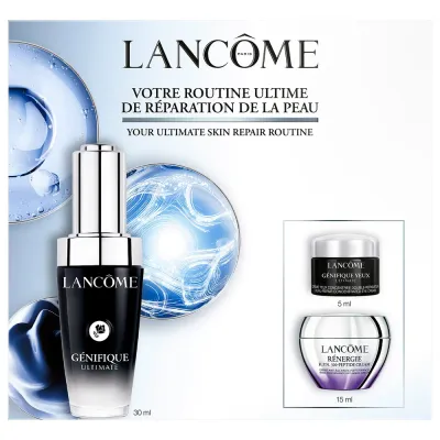 LANCOME Genifique Day Routine набор для лица сыворотка, крем для глаз и дневной крем, 30 мл + 5 мл + 15 мл