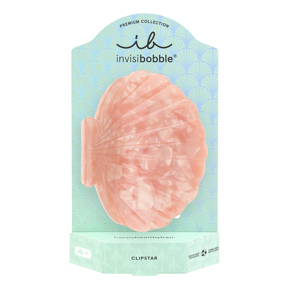invisibobble CLIPSTAR PREMIUM заколка-краб для волос в форме ракушки, оттенок Beach Muse