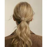 Luare The Mini Scrunchies резинки для волос шелковые Beige, 2 шт — фото 1