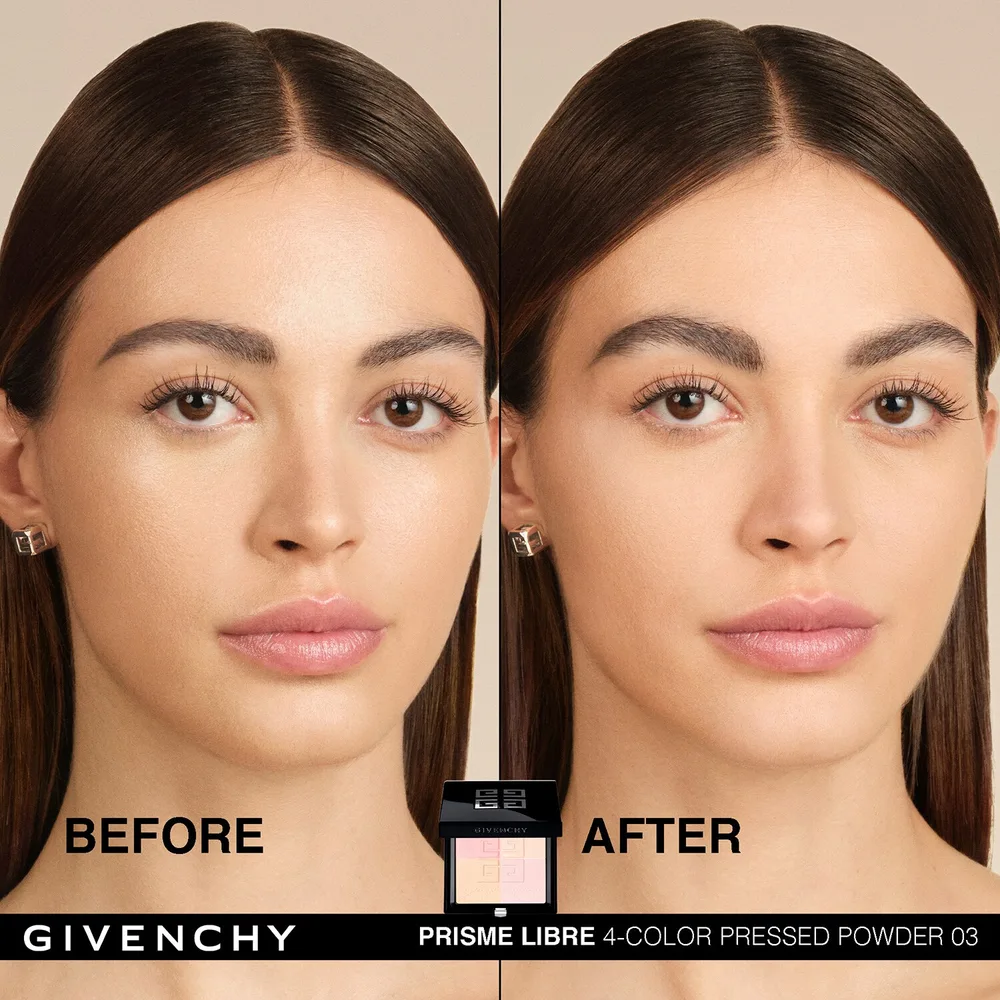 Givenchy Prisme Libre Pressed Powder пудра для лица компактная матирующая N05 Popeline Mimosa, 7 г, оттенок N03 - Voile Rosé