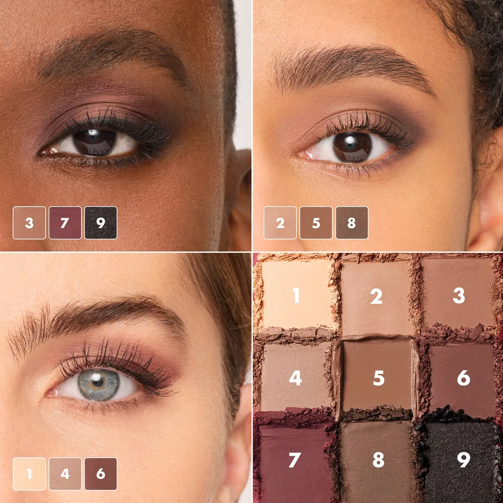Sephora Collection ALL THAT MATTE(R)S PALETTE палетка матовых теней для век, 9 оттенков, 1 шт, оттенок Cool tones