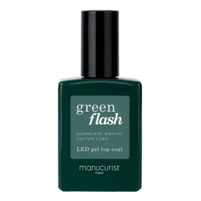 Manucurist Vernis Green Flash Top Coat топовое покрытие для ногтей 15 мл