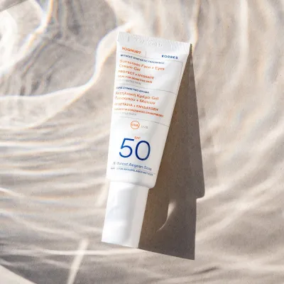 Korres Yoghurt Крем-гель солнцезащитный для лица и области вокруг глаз SPF50 40 мл