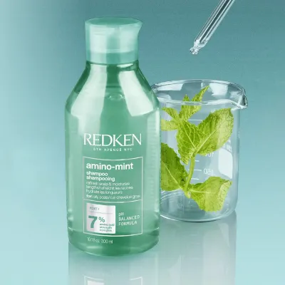 Redken Amino Mint шампунь для волос очищающий с мятой 300 мл