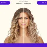 amika Bust Your Brass кондиционер для светлых волос тонирующий фиолетовый, 275 мл — фото 2