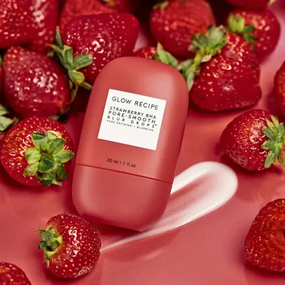 Glow Recipe Strawberry BHA Pore-Smooth Blur Drops капли для лица с BHA-кислотой 30 мл