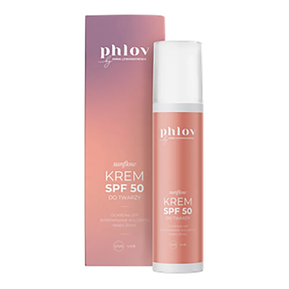 Phlov Sunflow, солнцезащитный крем для лица SPF 50, 50 мл