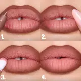 Huda Beauty Liquid Matte Mousse жидкая помада, 7,5 мл, оттенок Pinky Brown Bombshell — фото 4
