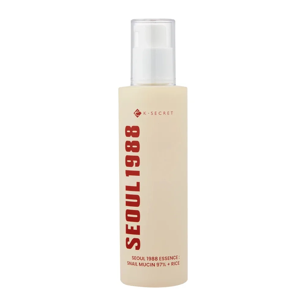 Эссенция для лица K-Secret Seoul 1988 Snail Mucin 97% + Rice успокаивающая увлажняющая, с муцином улитки и рисом, 100 мл