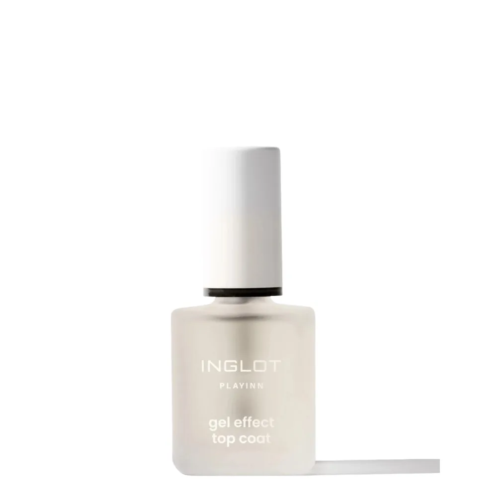 Верхнее покрытие для ногтей Inglot PLAYINN Gel Effect Top Coat 17 бесцветное, эффект геля, 15 мл