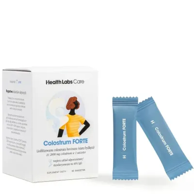 БАД Колострум Health Labs Care Colostrum Forte с витамином C, порошок в саше, 30 шт