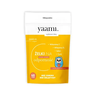БАД Жевательные мармеладки LullaLove Yaami для иммунитета, витамины C и D3, цинк, селен, для детей и взрослых, 60 шт