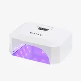 Лампа для маникюра Semilac UV LED 24W/48 Diamond Collection прямоугольная, перламутровая, цифровой дисплей, 4 режима, 36 диодов — фото 1
