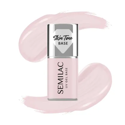 База для гель-лака Semilac Skin Tone Cover Base Rose Beige камуфлирующая бежево-розовая, 7 мл