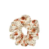 Резинка для волос Almania Scrunchie шёлковая с принтом полевой луг, без металла, для тонких волос, 1 шт — фото 1