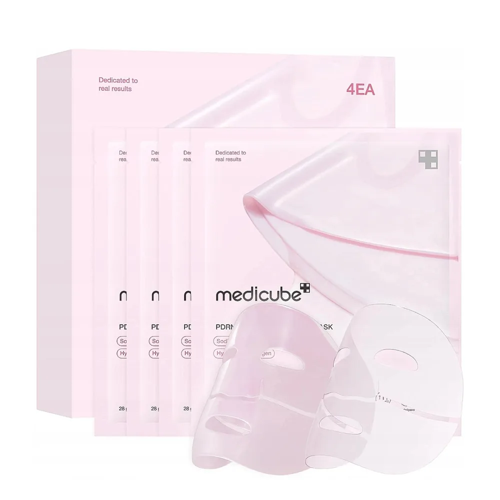 Маска для лица Medicube PDRN Pink Collagen гелевая коллагеновая, ночная, набор 4 шт