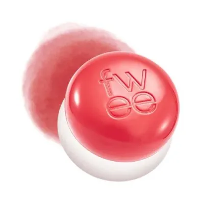 Бальзам для губ и щёк fwee Lip and Cheek Blurry Pudding Pot CR02 Boy кремовый, коралловый, 5 г