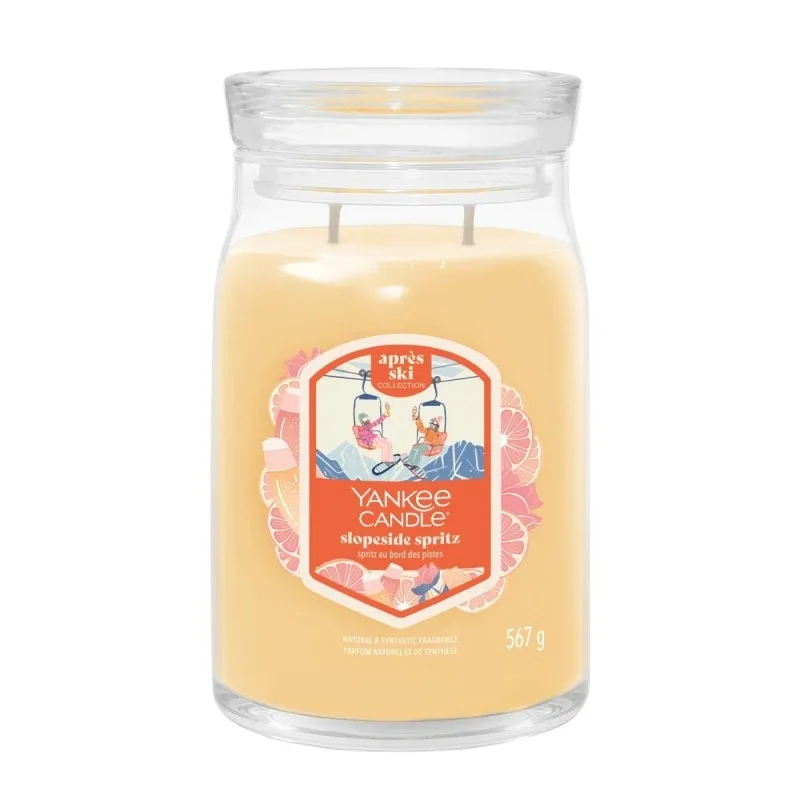 Свеча ароматическая Yankee Candle Signature Slopeside Spritz большая в банке, два фитиля, соевый воск