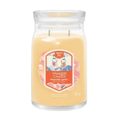 Свеча ароматическая Yankee Candle Signature Slopeside Spritz большая в банке, два фитиля, соевый воск
