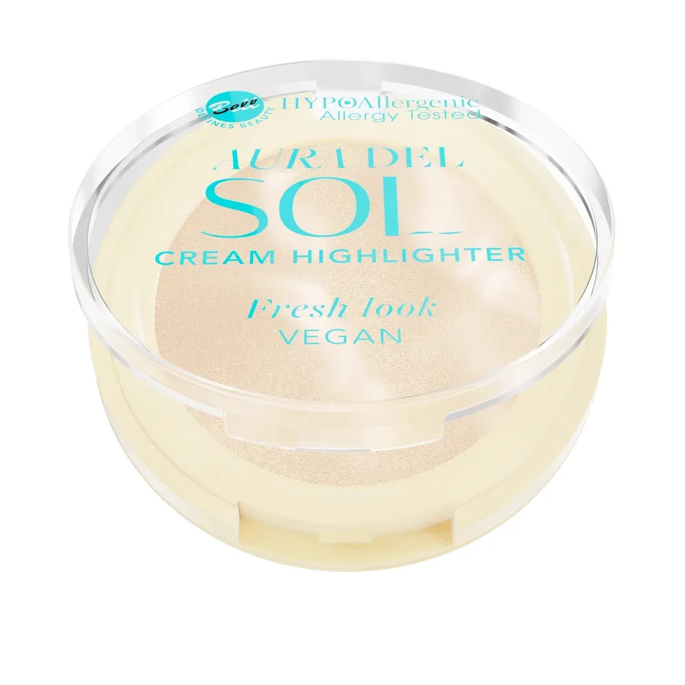 Хайлайтер для лица Bell HYPOAllergenic Aura Del Sol Cream Highlighter 01 кремовый гипоаллергенный, 3,5 г