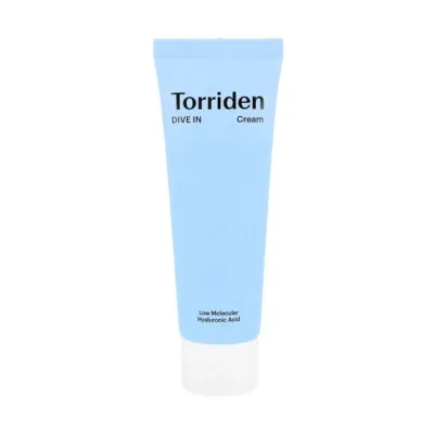 Крем для лица Torriden Dive-in Low Molecular Hyaluronic Acid Cream интенсивно увлажняющий, с низкомолекулярной гиалуроновой кислотой, 80 мл