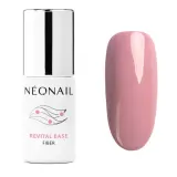 База для гель-лака NEONAIL Revital Base Fiber Warm Cover розовая с полным перекрытием, классический финиш, 7,2 мл — фото 1
