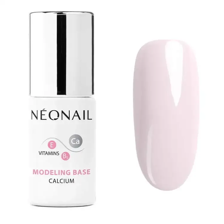 База для гель-лака NEONAIL Modeling Base Calcium Basic Pink розовая моделирующая с кальцием и витаминами, 7,2 мл