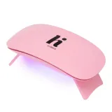 Лампа для маникюра Hi Hybrid Mini UV LED 6 Вт складная, розовые диоды, питание USB-C, 2 режима 60 и 90 секунд, 11,4x5,7x2,3 см — фото 1