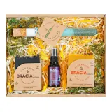Мужской набор для ухода Bracia Mydlarze Meski Set масло для бороды, мыло и соль для ванны, 4 предмета — фото 1