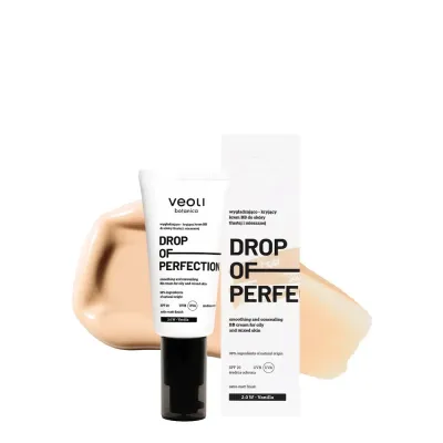 Крем BB Veoli Botanica DROP OF PERFECTION 2.0 W Vanilla SPF 20 для жирной и комбинированной кожи, сатиново-матовый финиш, 30 мл