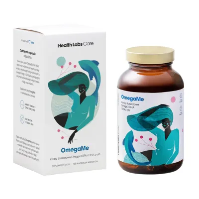 БАД Омега-3 Health Labs Care OmegaMe, рыбий жир с EPA и DHA в форме триглицеридов, 120 капсул