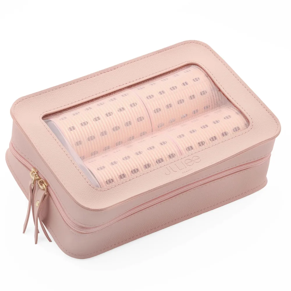 Набор бигуди Juliee Beauty Medium металлических 8 шт, 6 × 9 см и 5 × 9 см, 8 зажимов и косметичка
