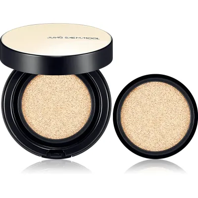 Тональный кушон JUNG SAEM MOOL E.Skin Nuder Cushion Fair Light выравнивание тона, натуральный финиш, со сменным блоком, 2x14 г