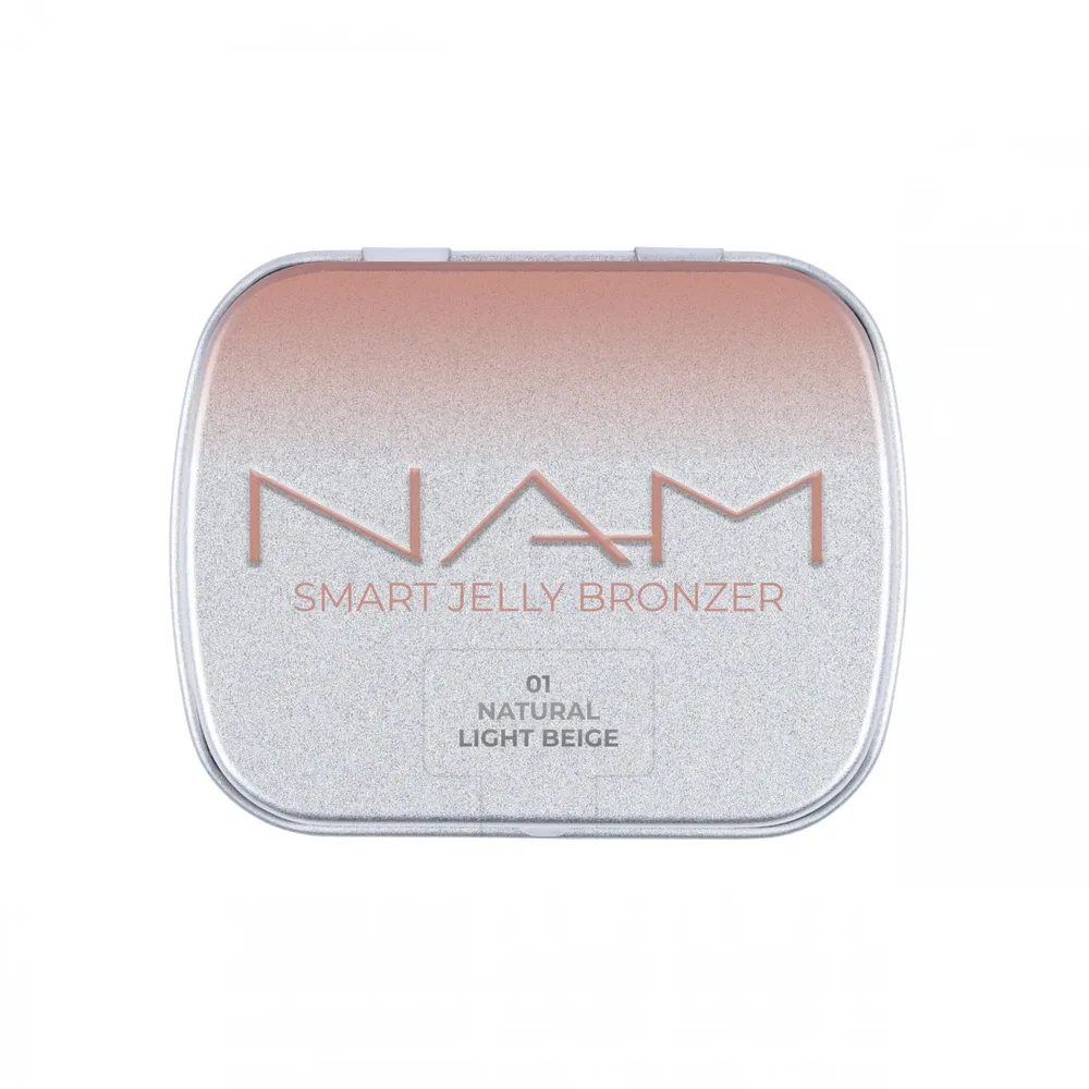 Бронзер для лица NAM Smart Jelly Bronzer 1 Natural Light Beige желейный, эффект загара, сатиновый финиш
