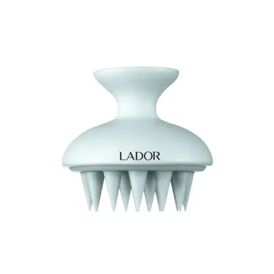 Щётка-массажёр для кожи головы La'dor Dermatical Shampoo Brush силиконовая, для мытья волос, синяя