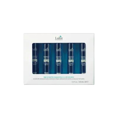 Ампулы для волос La'dor Perfect Hair Fill-Up набор, восстанавливающий филлер для повреждённых волос, эффект ламинирования, 10 шт. по 13 мл