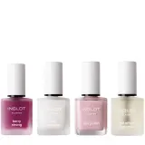 Набор для ухода за ногтями Inglot бестселлеры с покрытием Playinn Berry Strong, лаки и аксессуары, подарочный — фото 1