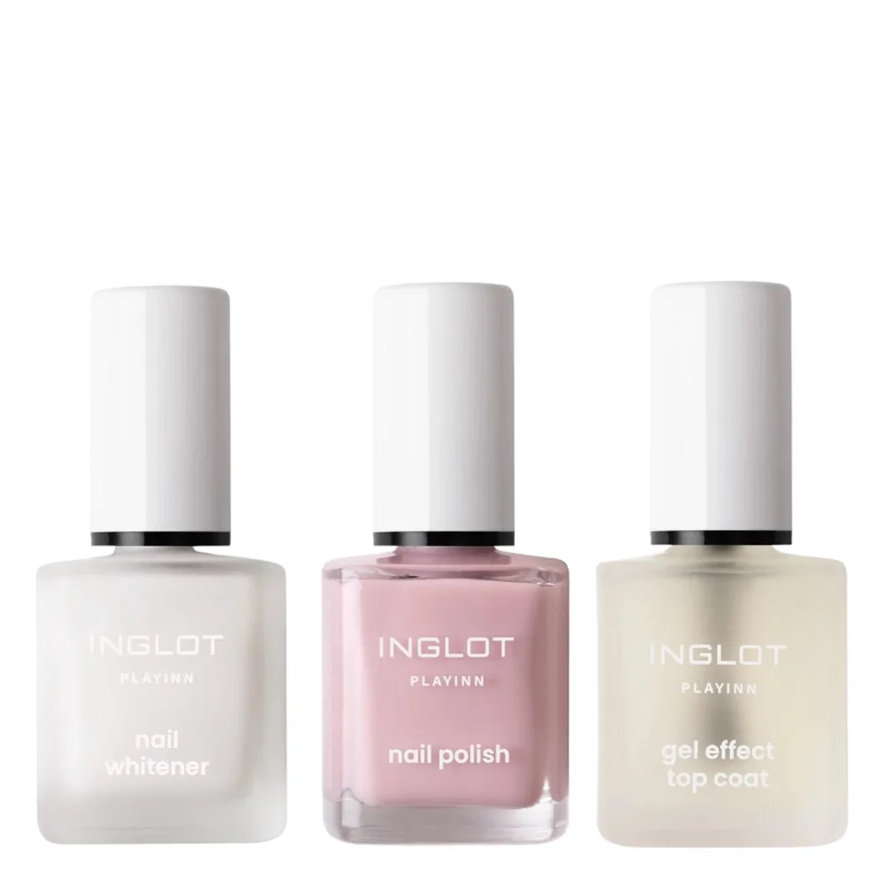 Набор для ухода за ногтями и руками Inglot лак, масло для ногтей и крем для рук, лимитированный выпуск