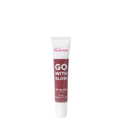Блеск для губ Inglot PLAYINN GO WITH GLOW 24 полупрозрачный, эффект влажных губ, 10 мл