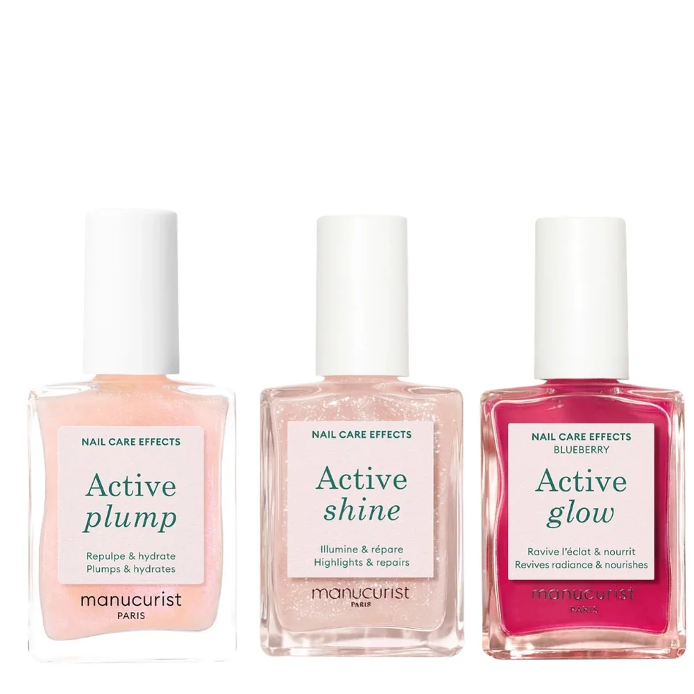 Набор лаков для ногтей Manucurist Active Icons Trio, три нюдовых оттенка, повседневный маникюр